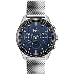 Lacoste 2011163 Herenhorloge, analoog, multifunctioneel, kwarts, met Milanese armband, roestvrij staal, armband