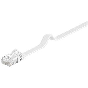 Goobay 95151 patchkabel platte kabel CAT 6 U/UTP wit - koper