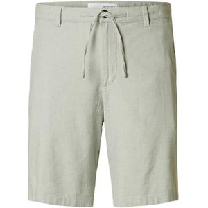 SELECTED FEMME Slhregular-Brody Linen Short Noos, Iceberg Green, XL