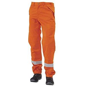 J.A.K. 1210107076 Serie 12101 Broek 65% Katoen/ 34% Polyester/ 1% High Performance Orange 44 R (30/32) Maat, Oranje