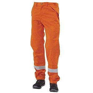 J.A.K. 1210107B096 serie 12101, 65% katoen/34% polyester/1% Negastat High Performance broek, oranje, 54 L (38/35) maat, Oranje