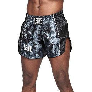 Leone 1947 - Kick Thaise shorts, uniseks, volwassenen, Camouflage Grijs
