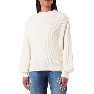 TILDEN Pull en tricot pour femme Blanc laine Taille XS/S, Blanc cassé, XS-S