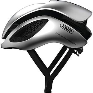 ABUS GameChanger Racefiets Helm - Aerodynamische Fietshelm met Optimale Ventilatie-eigenschappen voor Dames en Heren - Zilver, Maat M​