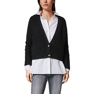 Comma CI Cardigan voor dames met lange mouwen, zwart (999)