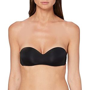 Dim Unvisifree Bandeau BH voor dames, zonder beugel, zwart.