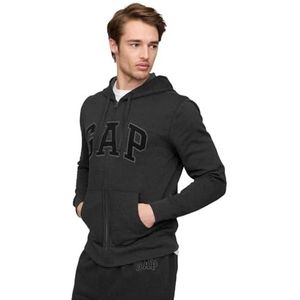 GAP V-Heritage Logo FZ trainingspak voor heren, nieuw houtskoolgrijs, M, Nieuw houtskoolgrijs