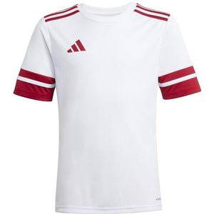 adidas Mixte enfant SQUADRA25 JERSEY SHORT SLEEVE KIDS, white/team power red 2, 15-16 Years