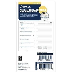 Filofax Week per pagina met notities 2024