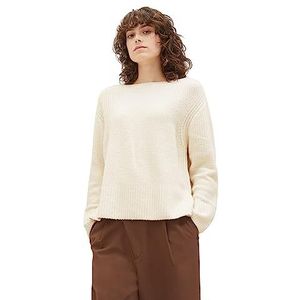 TOM TAILOR 1037772 damessweater, 10354 - Beige effen