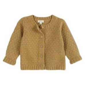 Gocco Gebreid vest voor baby's, meisjes, mosterdgeel, 24-3 jaar, Mosterd geel