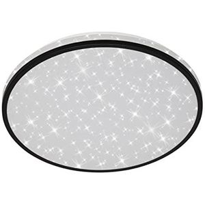 Briloner Leuchten LED-plafondlamp met sterrendecoratie, 24 W, 2200 lm, 4000 K, ø 38 cm, wit/zwart 3456-215