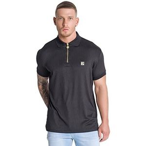 Gianni Kavanagh Black Gk Iron Poloshirt voor heren, zwart.