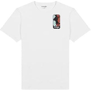 ALL TERRAIN GEAR X Wrangler Grafisch T-shirt voor heren, wit, 4XL grote maat, Wit