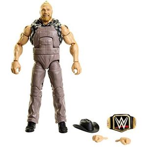 WWE HKN75 Elite Brock Lesnar figuur met accessoires, verzamelgeschenken, actiefiguur vanaf 8 jaar