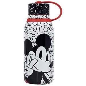 330 ml roestvrijstalen thermosfles voor kinderen met dop met Mickey Mouse-riem