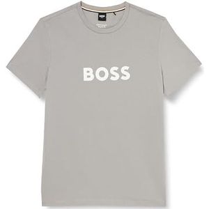 BOSS Rn T-shirt voor heren, strand, 1 stuk, Zilver 42