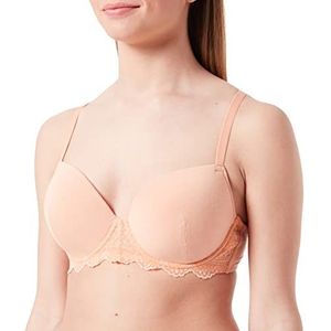 Schiesser Bretelles de soutien-gorge rembourré pour femme, pêche, 95C