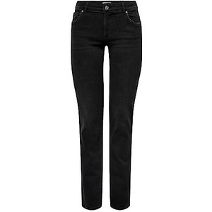 ONLY Dames jeansbroek Washed Black 25W / 32L, Black Washed