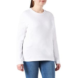 Schiesser Langarmshirt Haut de Pijama, Blanc, 44 Femme