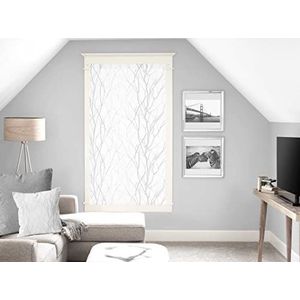 Soleil d'ocre Liane Vitrage, voile, polyester, wit, 60 x 160 cm