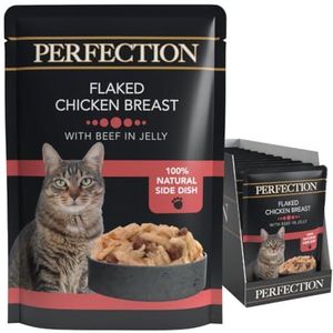 HiLife Perfection Kattenvoer, kippenborsten met gelei, 18 zakjes van 70 g per stuk