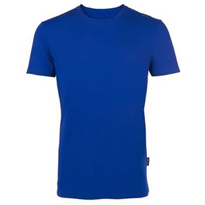 HRM Luxe heren T-shirt met ronde hals, hoogwaardig T-shirt, ronde hals van 100% biologisch katoen, basic T-shirt wasbaar tot 60 °C, hoogwaardige en duurzame herenkleding koningsblauw, 3XL, Royal Blauw