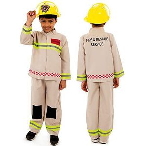 PRETEND TO BEE Brandweerman kostuum luxe voor kinderen, 5-7 jaar