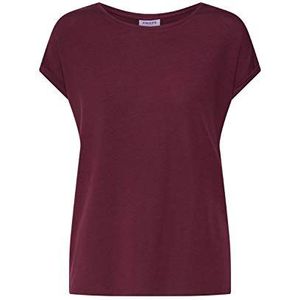 VERO MODA Vmava Plain Ss Top Ga Noos T-shirt voor dames, rood (Royal Port), XS, Rood (Port Royale)