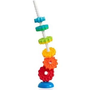 fatbraintoys Folkmanis Fat Brain SpinAgain Spinning Toy, stapelspeelgoed voor baby's, kleurrijk ontwikkelingsspeelgoed, het eerste ooit Twirling Toy, educatief speelgoed voor meisjes en jongens 12