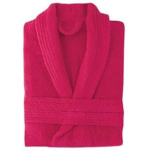 Top Towel Badjas voor dames of heren, uniseks, 100% katoen, 500 g/m², badstof badjas, Fuchsia