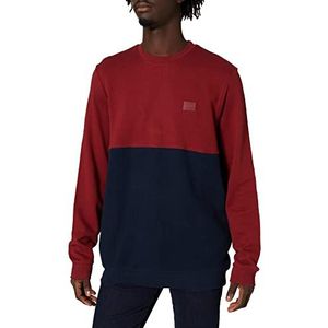 TOM TAILOR Denim Cutline Sweatshirt voor heren, 25652 - rood verbrand