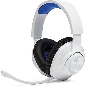 JBL Quantum 360P, draadloze bluetooth-gaming-headset voor consoles, Quantum JBL signatuur geluid, 22 uur batterijduur, wit