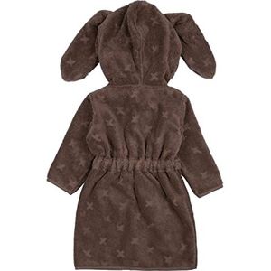 Müsli by Green Cotton Bathrobe Bunny badjas voor meisjes, haas, Brown Sugar