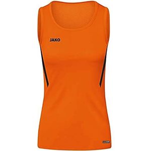 JAKO Challenge Tanktop voor kinderen, uniseks, Neon Oranje/Zwart