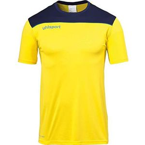 Kempa Offense 23 T-shirt voor heren, geel/marine/azuurb blauw