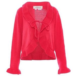 Aleva Dames Temperament Mode Onregelmatig Hout Rand Oor Gebreide V-hals Pullover Roze Maat XL/XXL Cardigan, Roze, XL, Roze