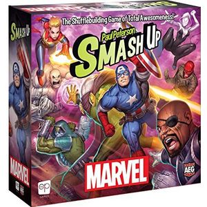 The OP USAopoly Smash Up: Marvel kaartspel, zelfstandig smash up, vanaf 12 jaar, 2-4 spelers, Engels