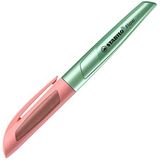 STABILO Flow Cosmo vulpen in metallic groen / abrikoos - unieke pen - incl. patroon