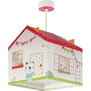 Dalber My Sweet Home hanglamp voor kinderen, kunststof, E27, 1 W, meerkleurig, 24 x 24 x 25,5 cm