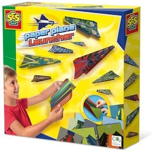 SES Creative 14288 papieren vliegtuig met lanceerhelling, verschillende kleuren