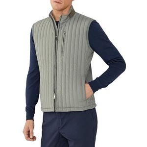 Hackett London Channel vest heren jas, Bruin/kaki groen