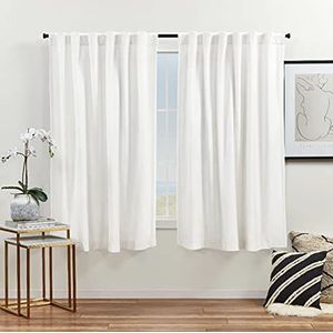 Exclusive Home Curtains Velvet HT gordijnen voor de winter, 132 x 160 cm, met verborgen lussen, 1 paar