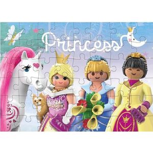 Dohe Educa - Progressieve puzzel voor kinderen - 48 stukjes van karton, Playmobil Princess, puzzel voor kinderen van 4 tot 6 jaar, educatief materiaal