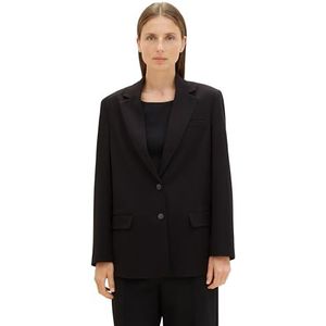 TOM TAILOR 1039149 blazer voor dames, 14482 - Deep Black