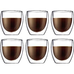 Bodum Pavina Set 4558-10-12, glas, transparant, 6 stuks (1 stuk)