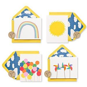 Papyrus Little Box of Happy Blanco kaarten met enveloppen, 20 stuks