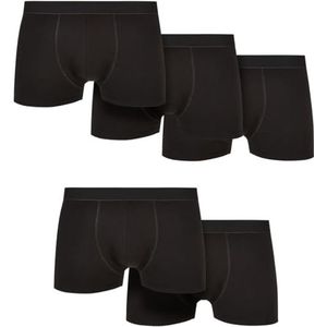 Urban Classics Boxershorts van robuust biologisch katoen, 5 stuks boxershorts voor heren, zwart, zwart, zwart en zwart