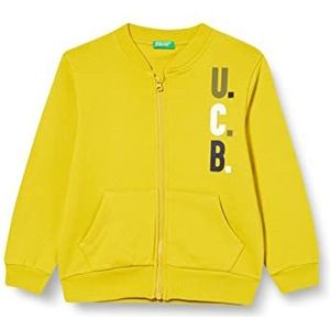 United Colors of Benetton Gebreid vest voor jongens, Musard Yellow 26b