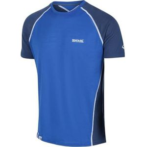 Regatta Tornell II T-shirt Transpirant, Merino Techwool, korte mouwen, T-shirt/polos/jassen, heren, nautisch blauw/donkerdenim